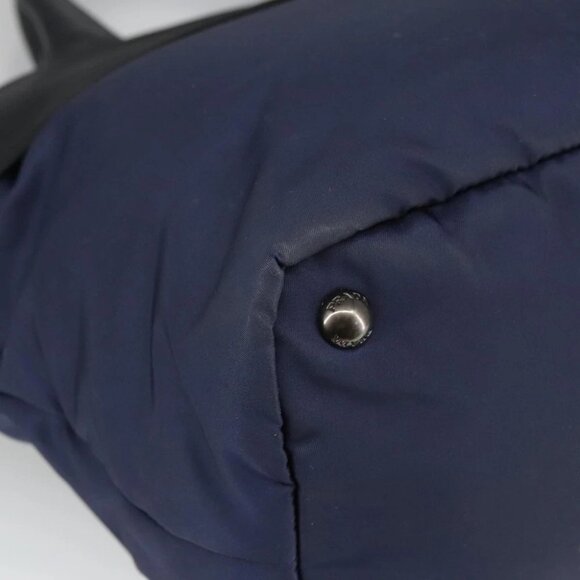 PRADA Hand Bag Nylon Navy Silver - Picture 10 of 15